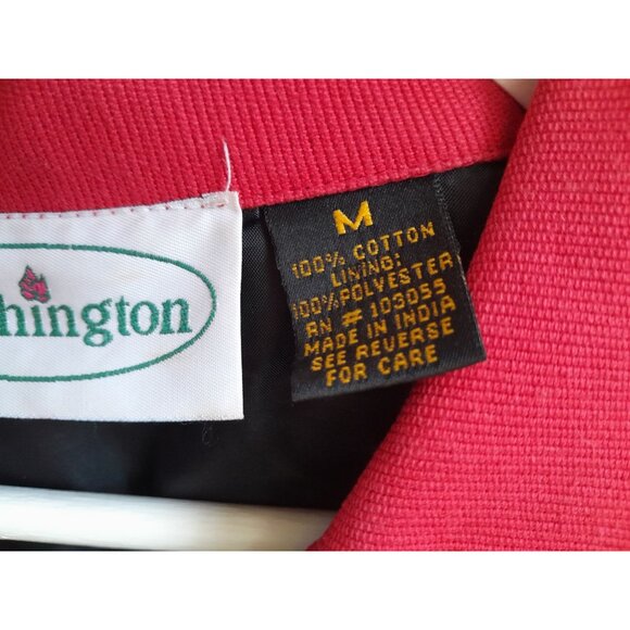 Vintage Patchington Aztec Tribal Embroidered Wearable Art Jacket Red Size M - Picture 6 of 16